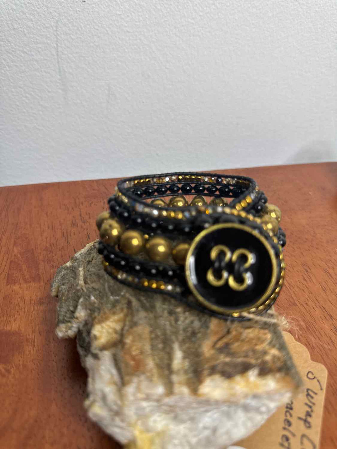 Stone Addiction Size OS Black Excellent Bracelet