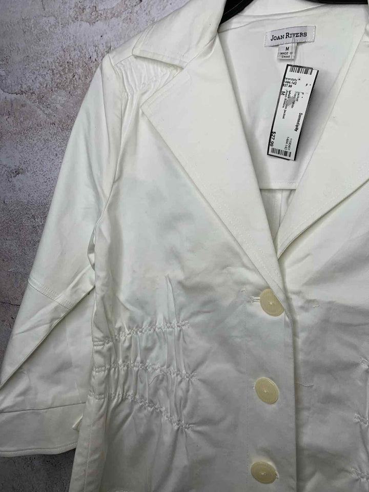 Joan Rivers White Women Size M jacket