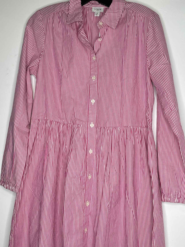 Women Size 6 J Crew striped long sleeve dress