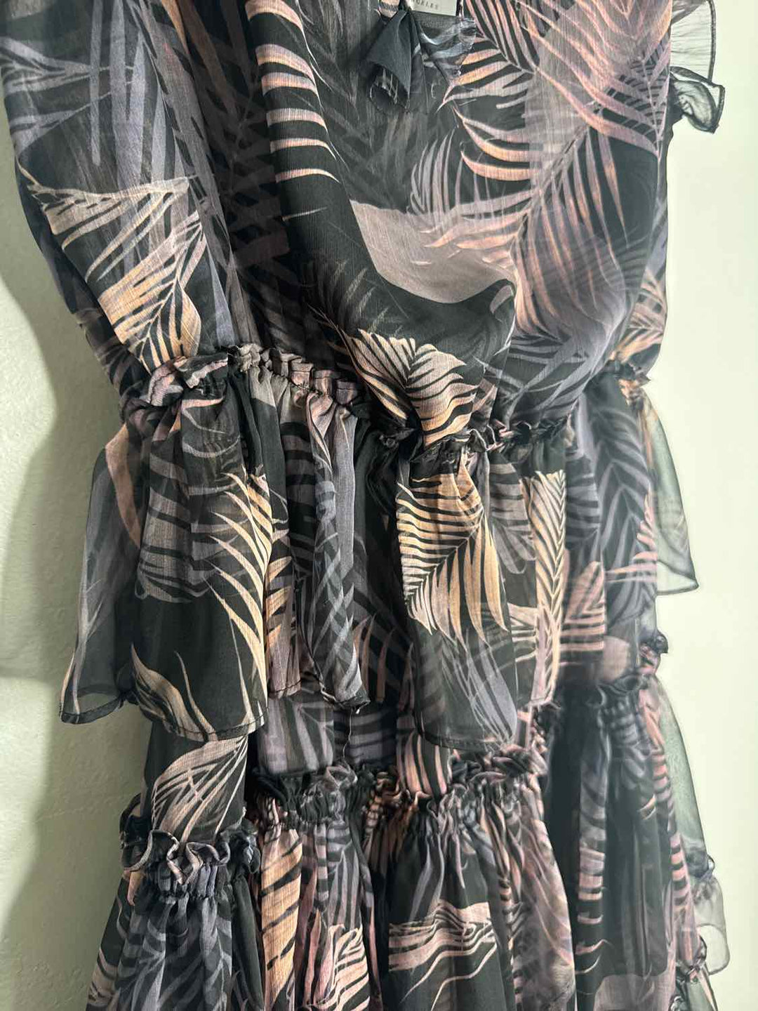 Misa Los Angeles Size M Multi-Color NWT Fern Leaves sleeveless dress