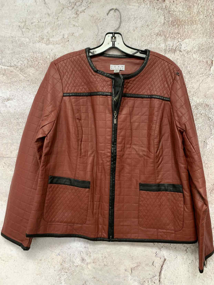 Joan Rivers rust Women Size 12 jacket
