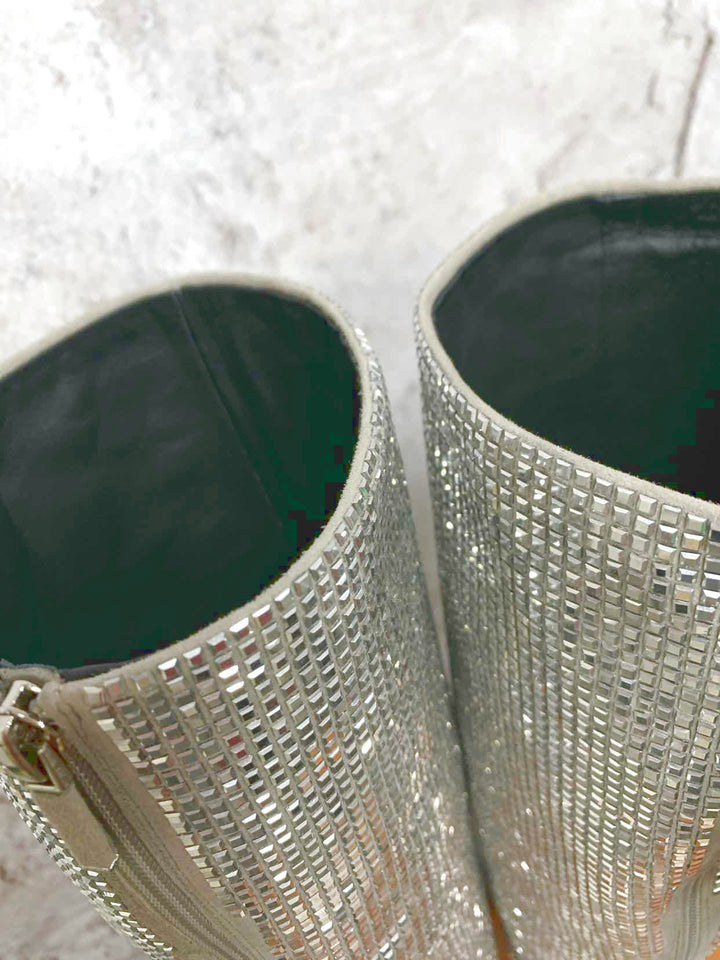 lolacruz silver W Shoe Size 40 boots high