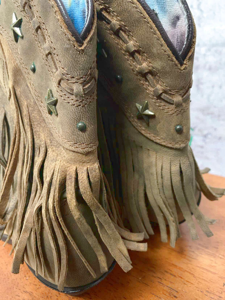 Dingo Brown W Shoe Size 7.5 cowgirl boot