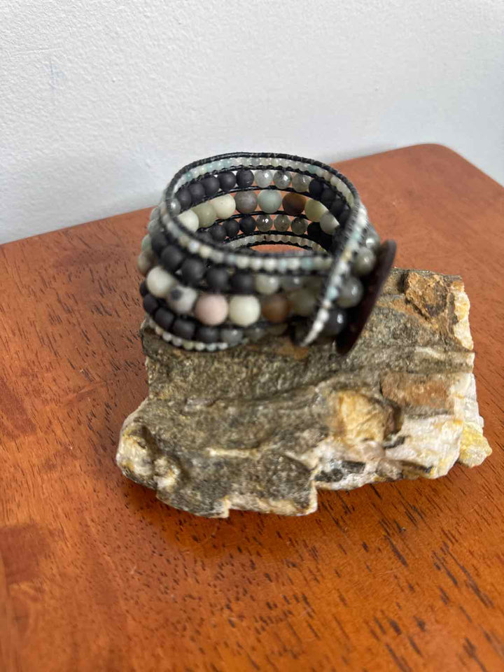 Stone Addiction Size OS Grey Excellent Bracelet