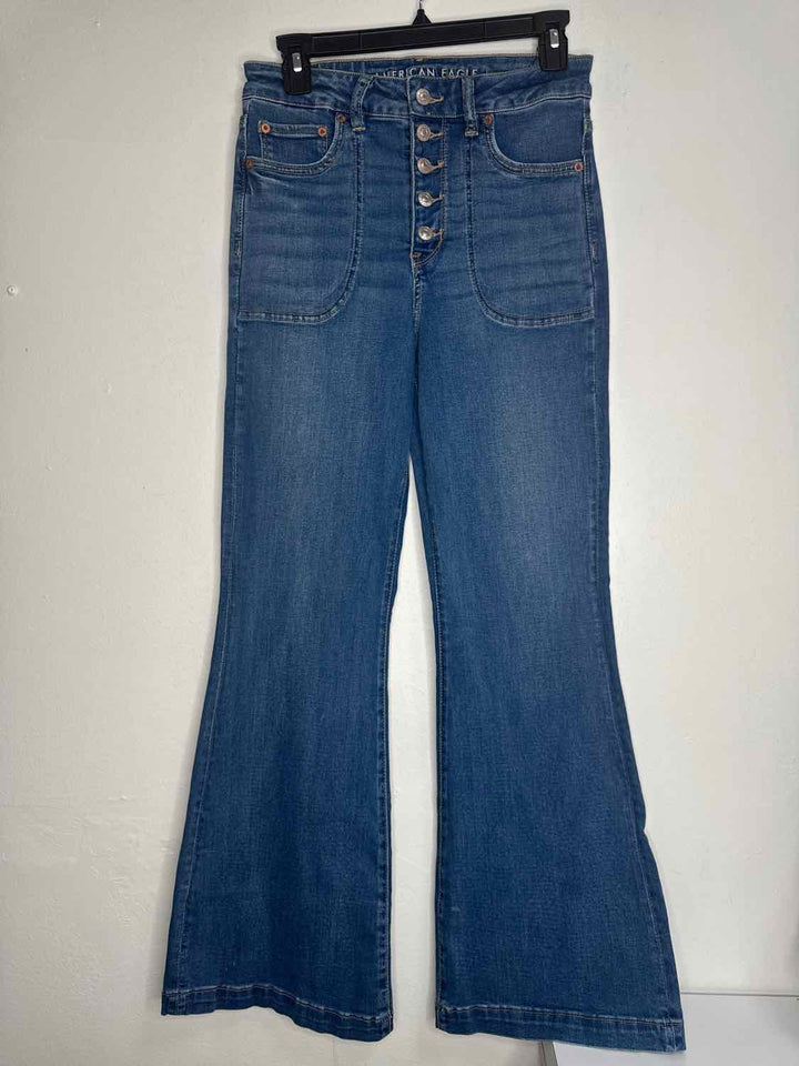 American Eagle Size 8 Denim Wide Leg Jeans
