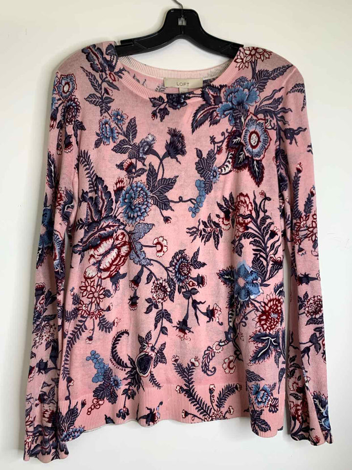 Loft Women Size M Pink long sleeve top