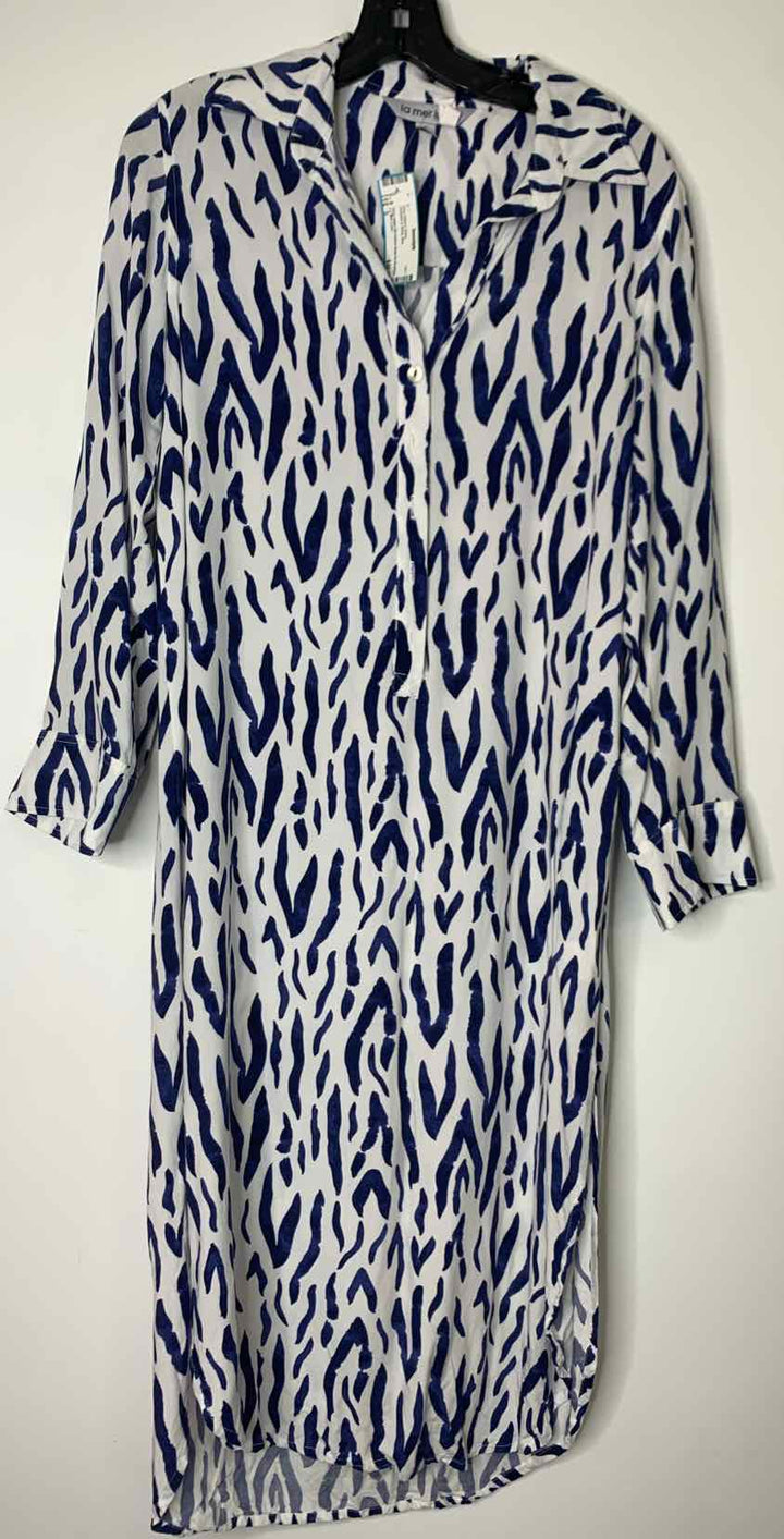 Women Size S La Mer Luxe Blue long sleeve dress