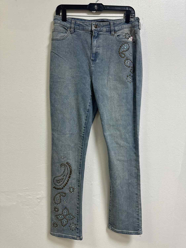 Boston Proper Size 10 Denim Teal Jeans