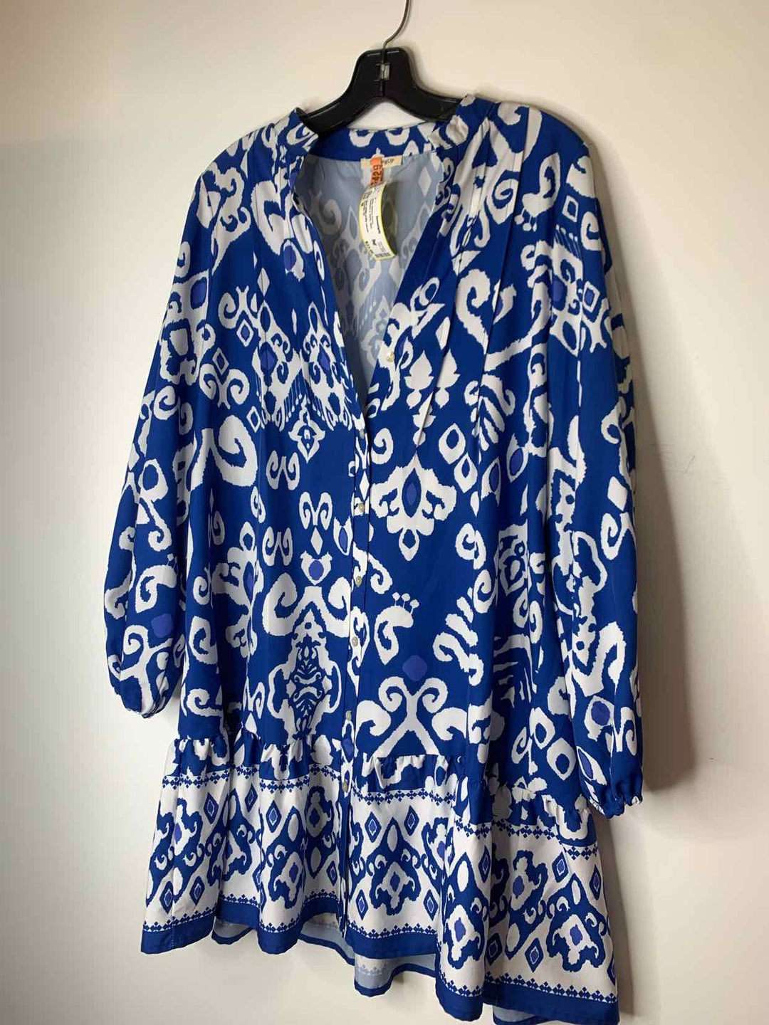 Women Size M Sunday Up Blue long sleeve dress