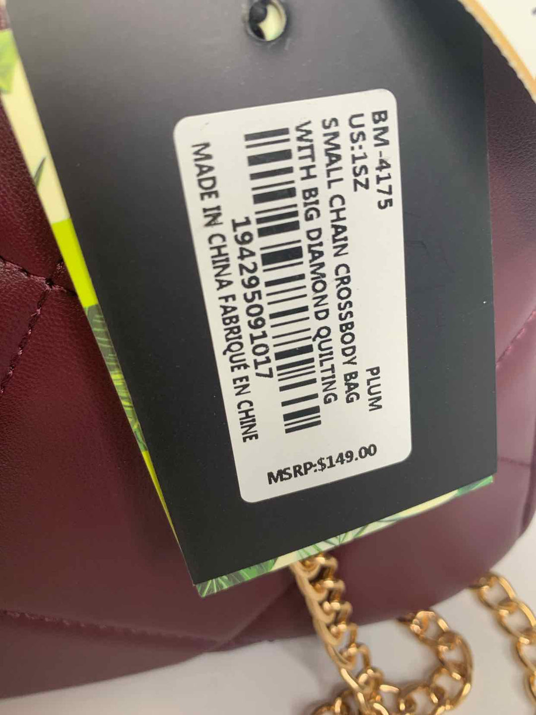 Badgley Mischka Burgundy crossbody