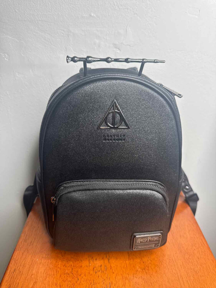 LoungeFly Black backpack purse
