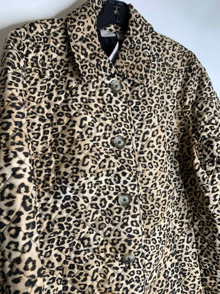 Chicos Animal Print Women Size 3 jacket