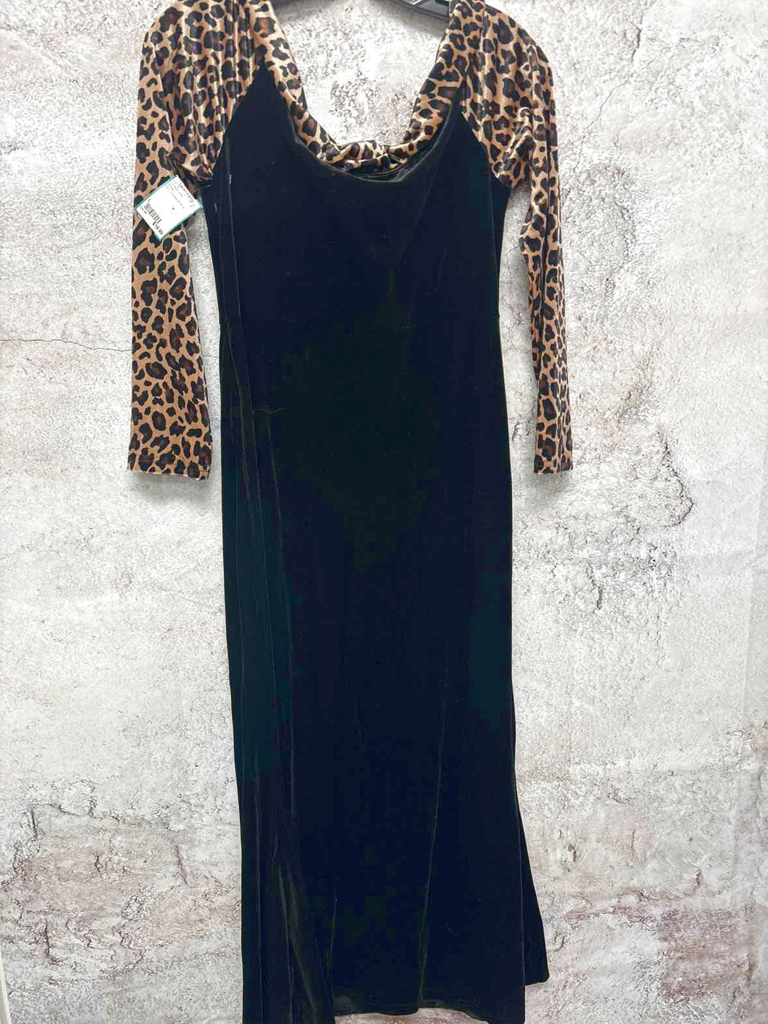 Oyrosy Size L Black long sleeve dress