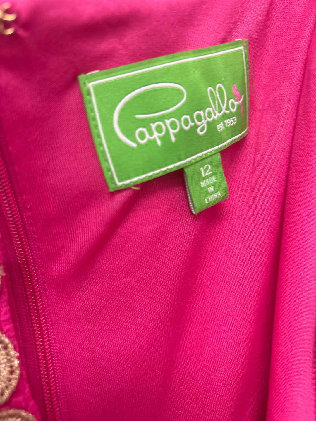 Women Size 12 Pappagallo Hot Pink sleeveless dress