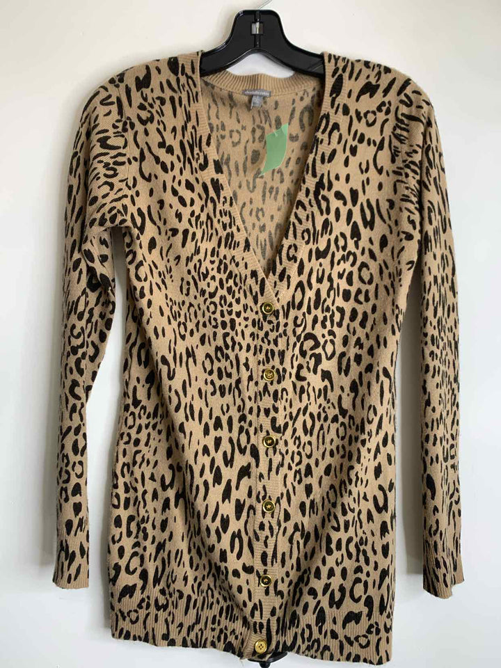 Charlotte Russe Women Size S Animal Print cardigan