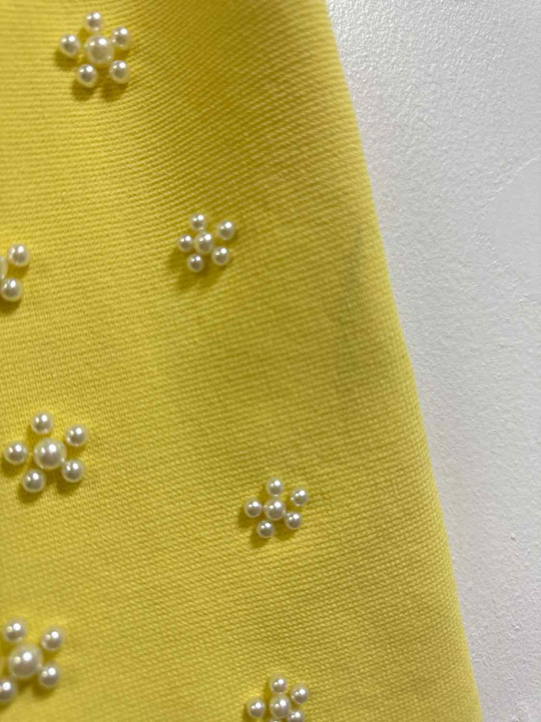 Zara Size S Yellow Beaded tank top