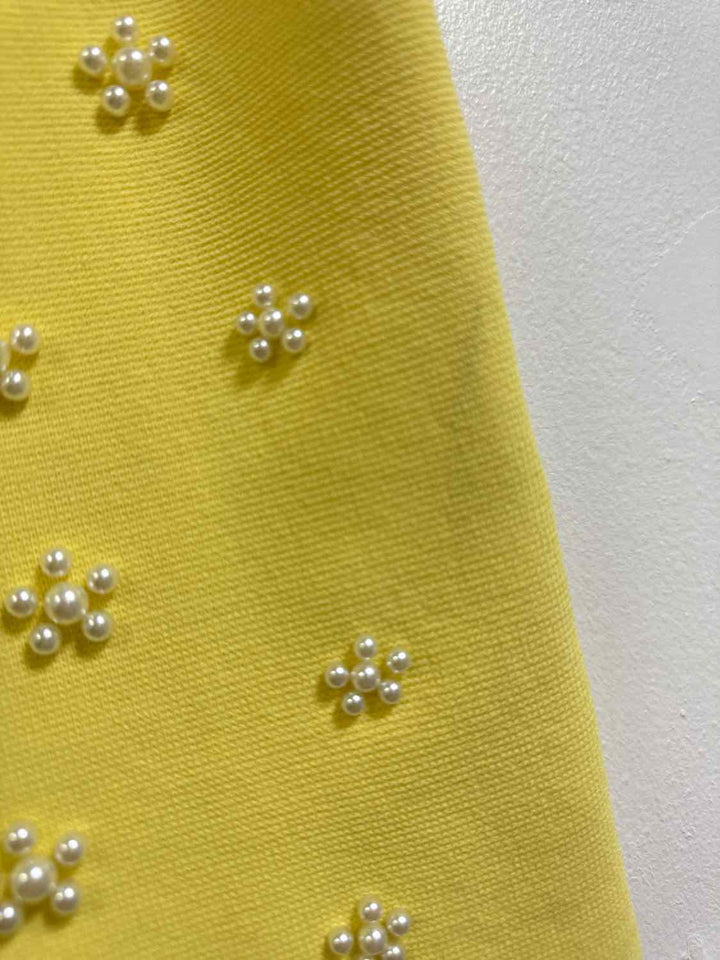 Zara Size S Yellow Beaded tank top