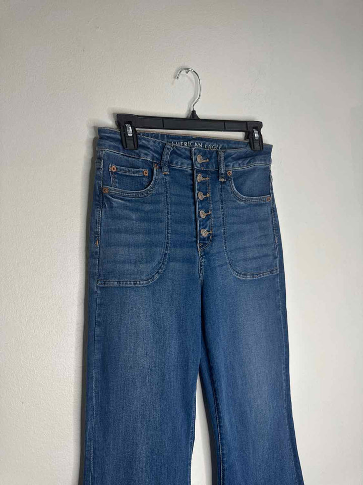 American Eagle Size 8 Denim Wide Leg Jeans