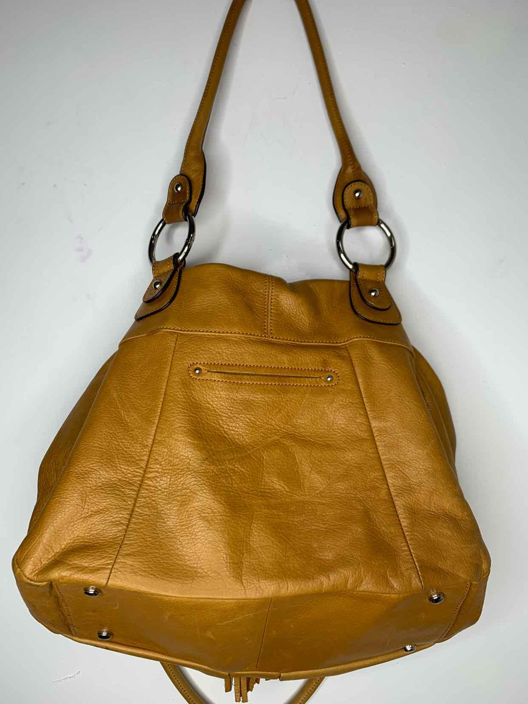 B Makowsky Camel shoulder bag