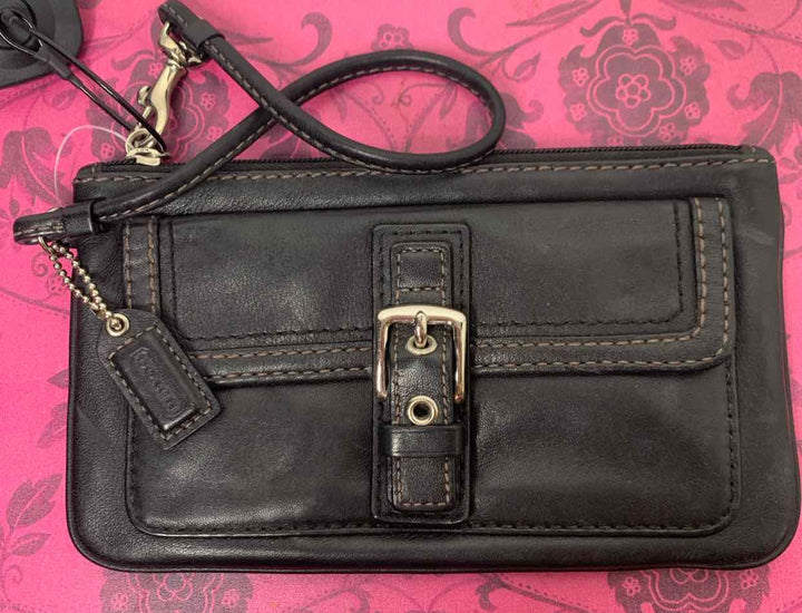 Coach Black wristlet