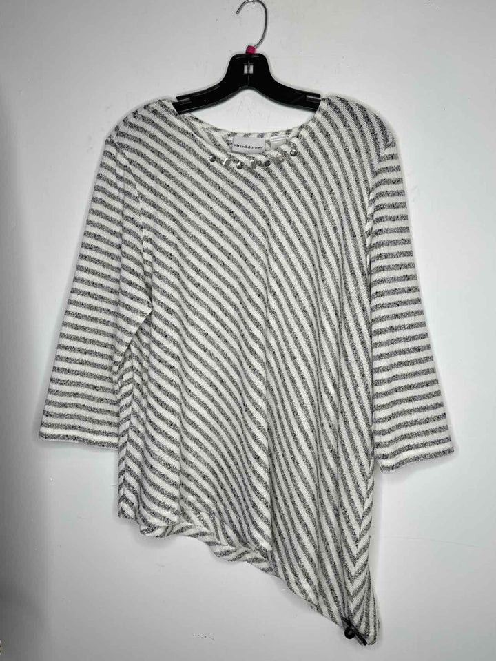 Alfred Dunner Women Size XLP striped long sleeve top