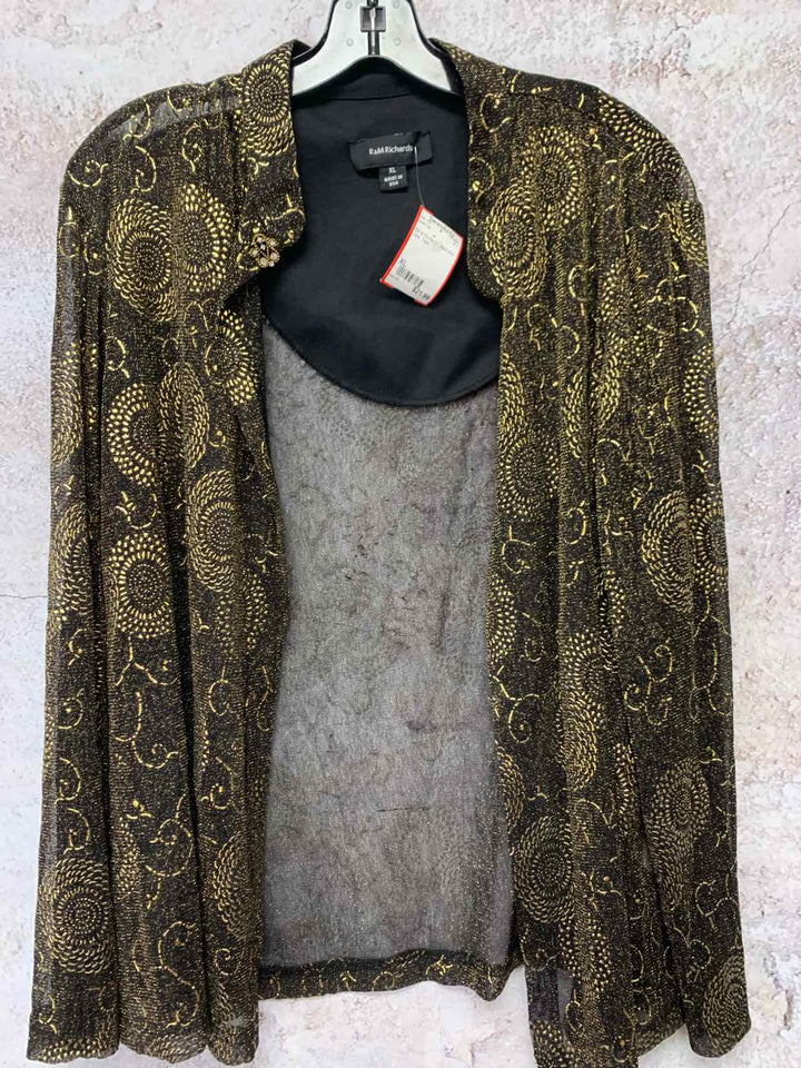 R& M Richards Size XL Black and Gold cover-Up