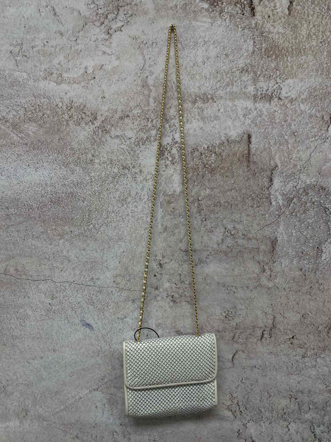Whiting and Davis White evening bag
