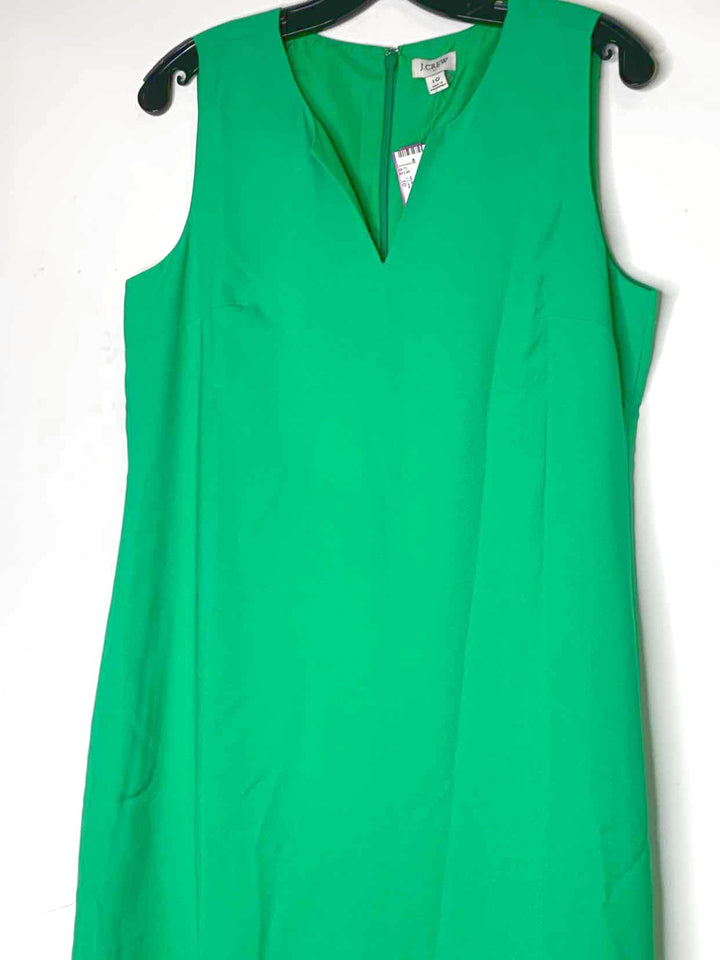 Women Size 10 J Crew Green sleeveless dress