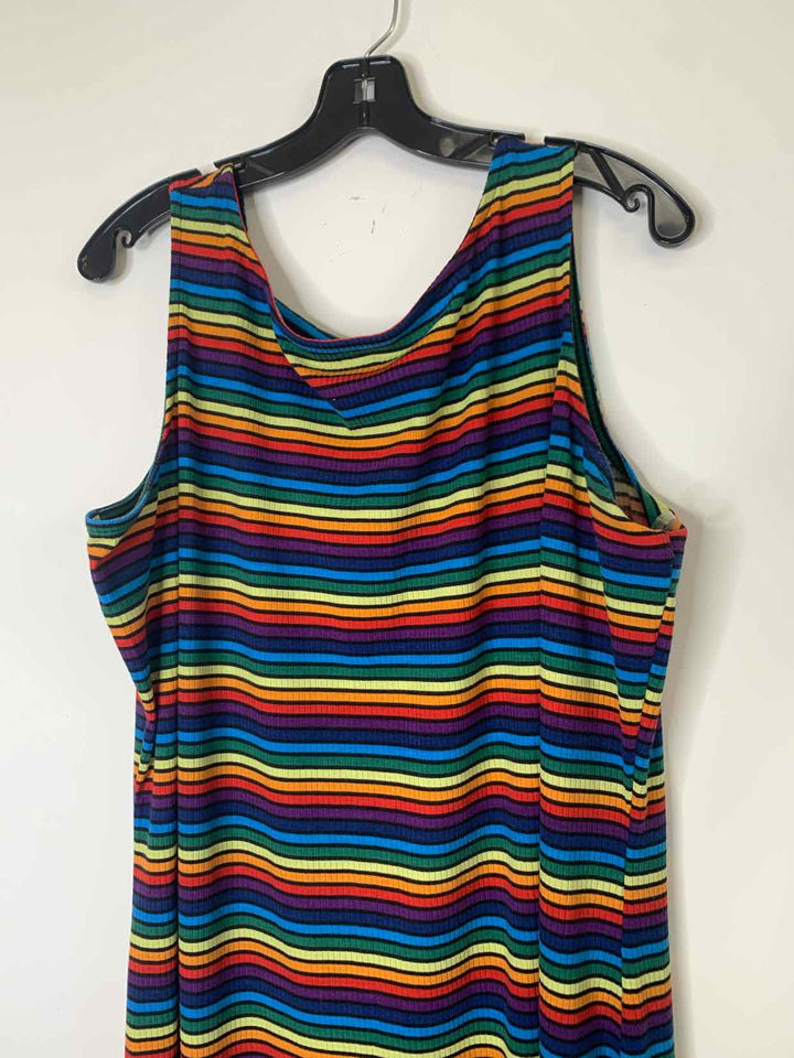 Women Size 22W Lane Bryant striped maxi sleeveless