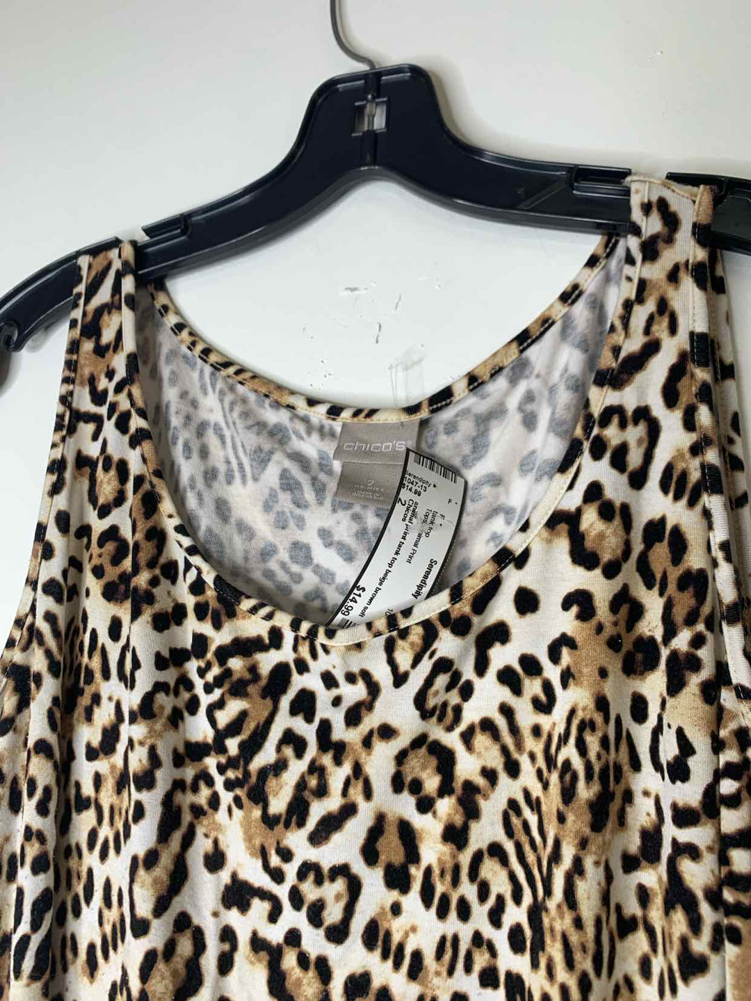 Chicos Women Size 2 Animal Print tank top