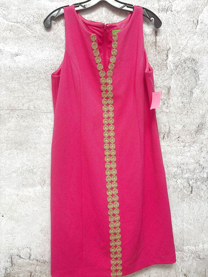Women Size 12 Pappagallo Hot Pink sleeveless dress