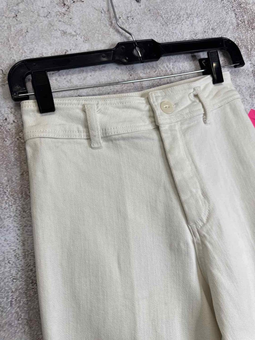 Miou Muse Size S White Solid jean capri