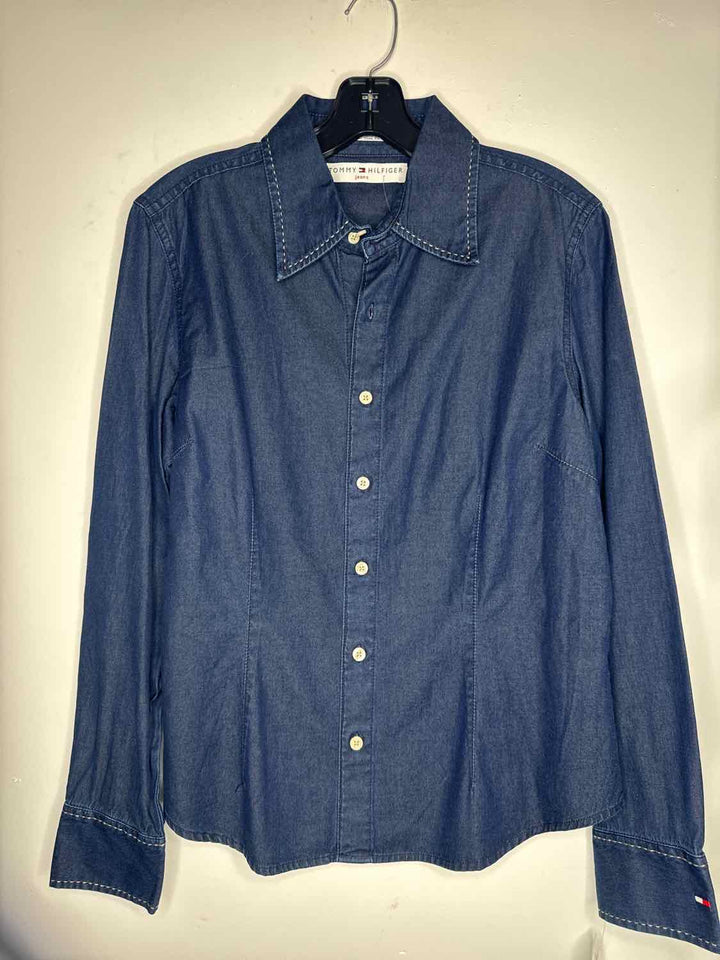 Tommy Hilfiger Women Size L Blue long sleeve top