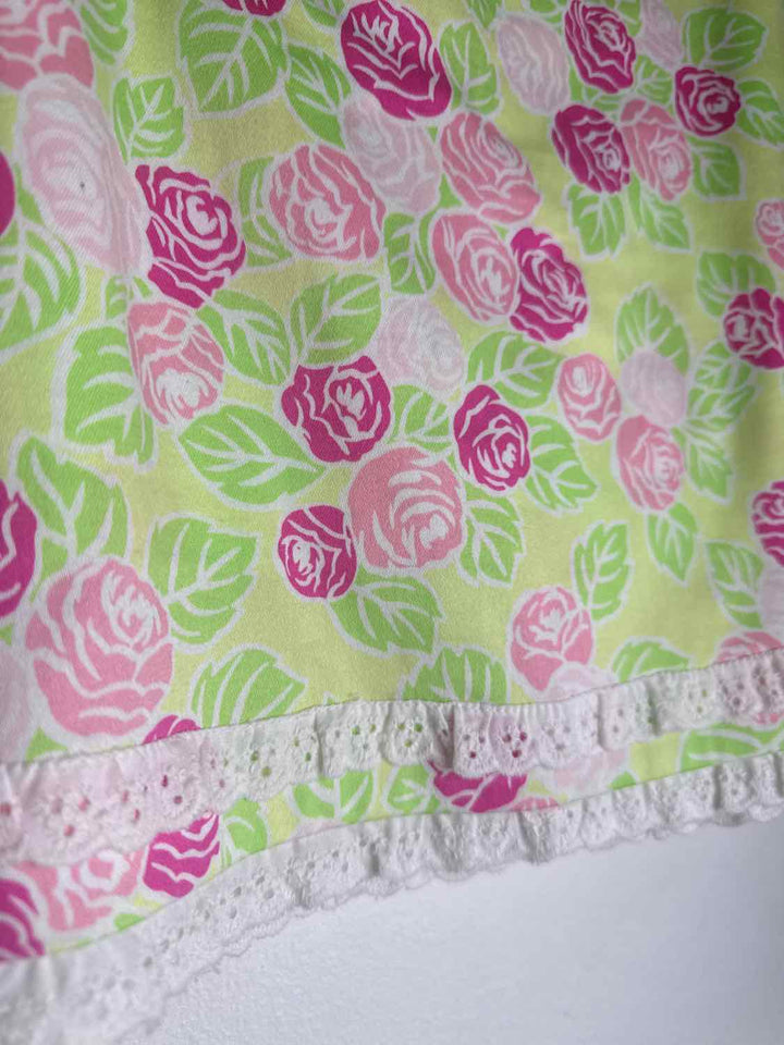 Bamboo Traders Size 8 Pink Floral knee length skirt