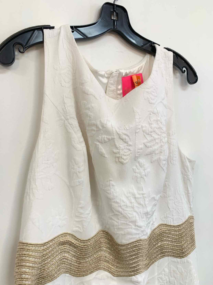 Lilly Pulitzer Size 12 White Solid sleeveless dress