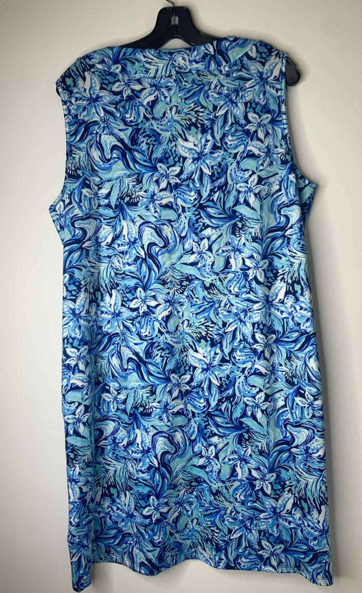 Women Size XL Stella Parker Blue sleeveless dress