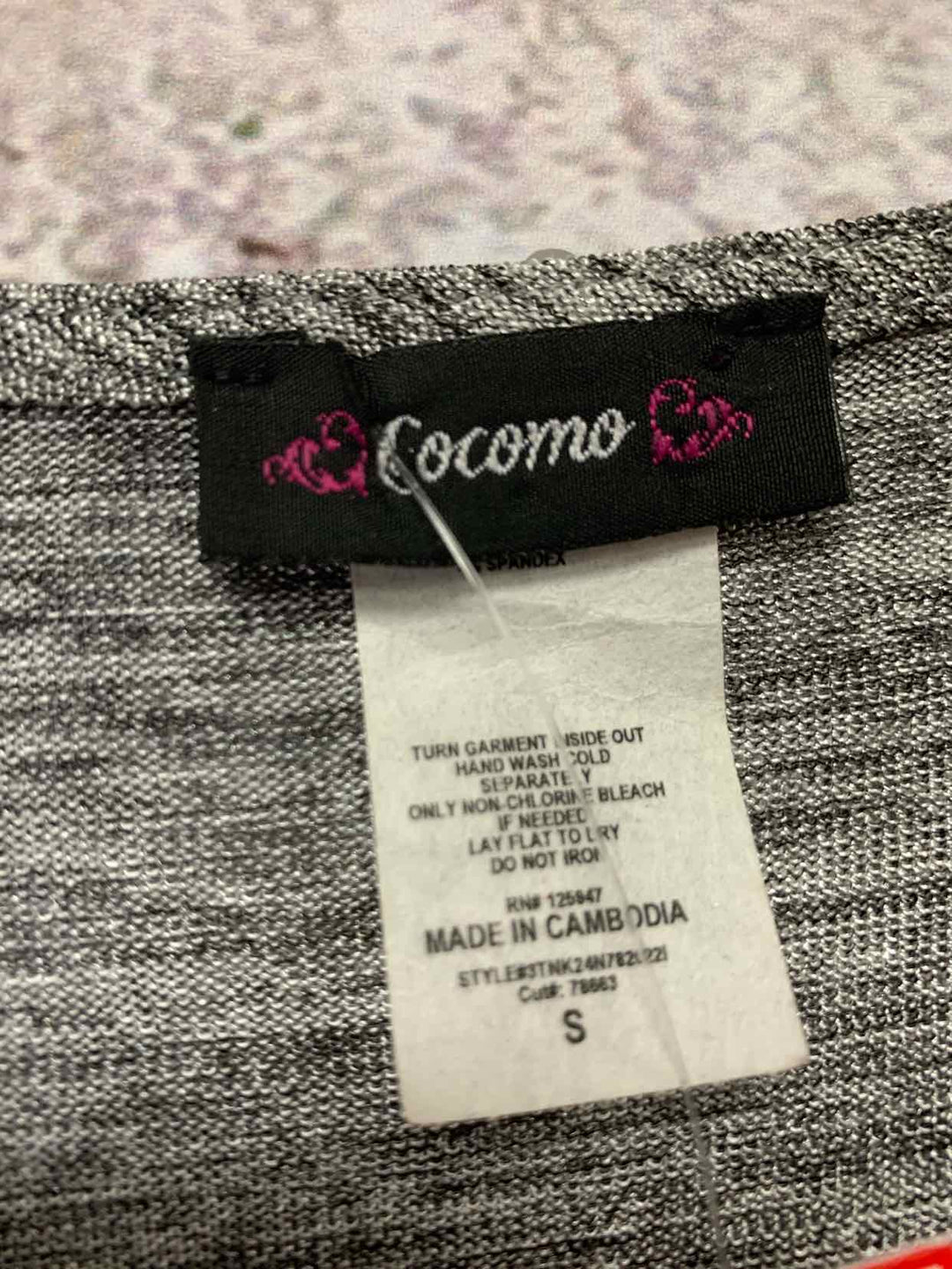 Cocomo Size S Grey long sleeve top