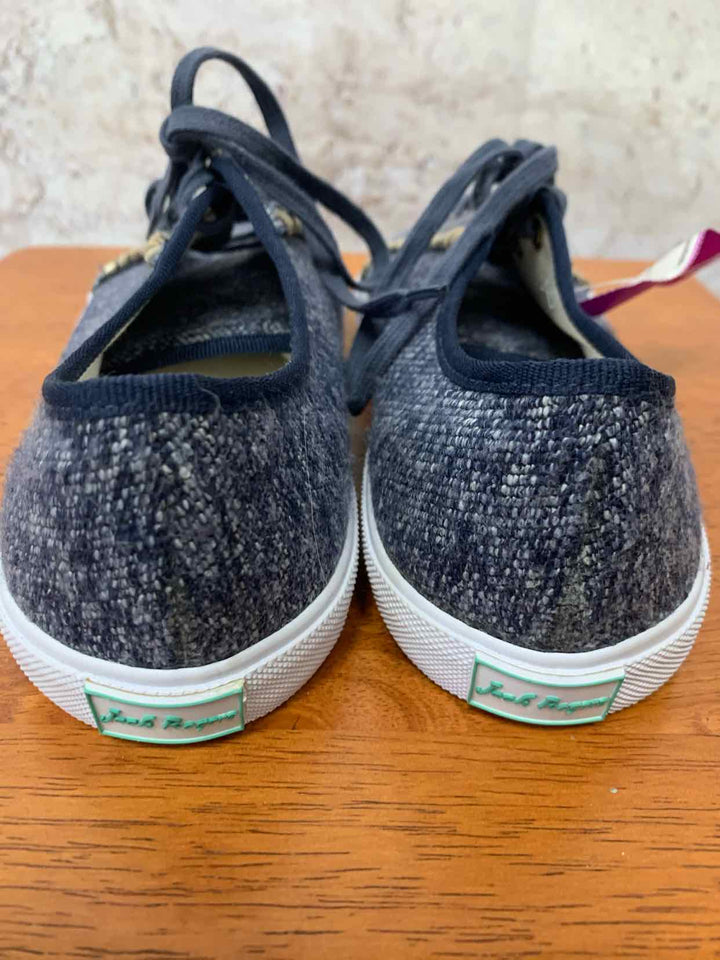 Jack Rogers Blue W Shoe Size 8 flat shoe