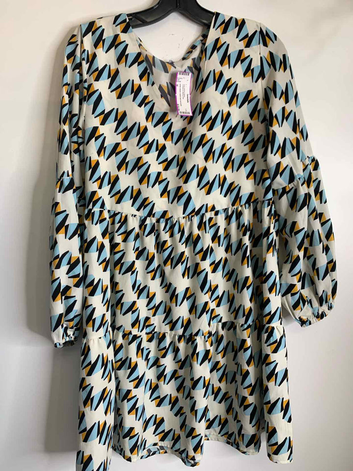 Women Size M Teal long sleeve dress