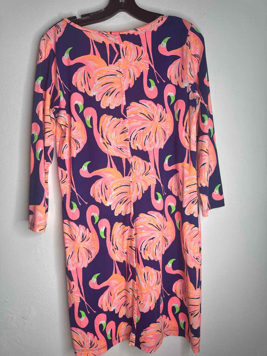 Lilly Pulitzer Size M Pink Navy long sleeve dress