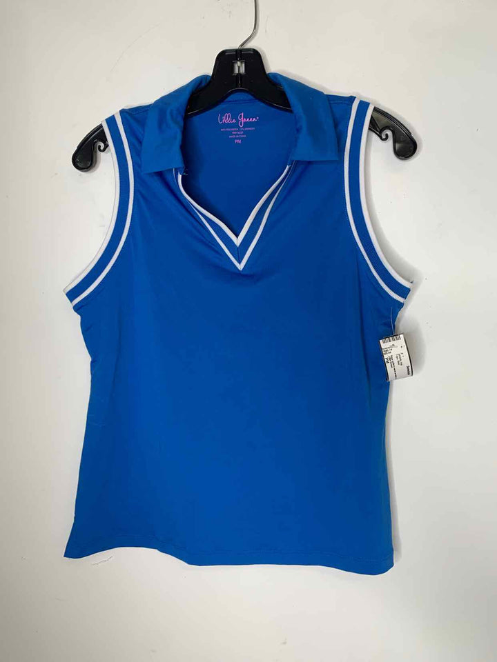 Lillie Green Women Size PM Blue athletic top
