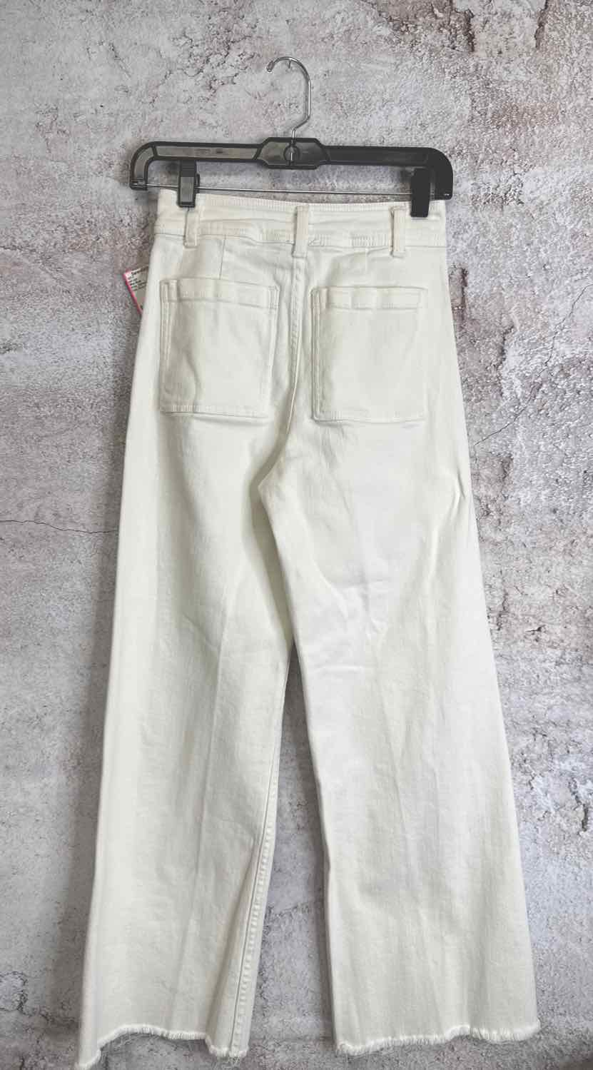 Miou Muse Size S White Solid jean capri