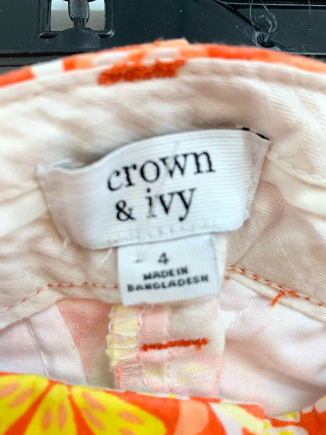 Crown & Ivy Size 4 Orange Citrus casual