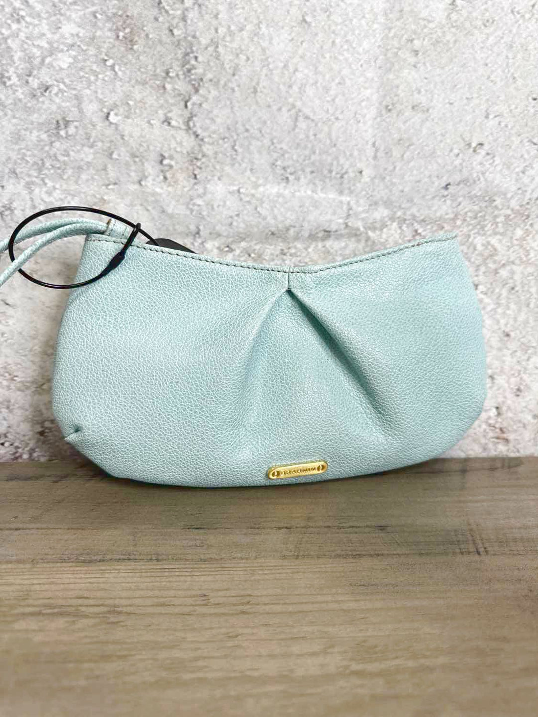 Brahmin Teal wristlet