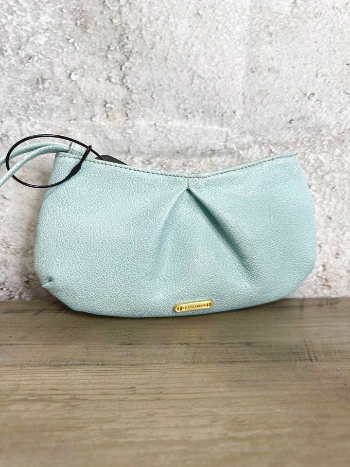 Brahmin Teal wristlet