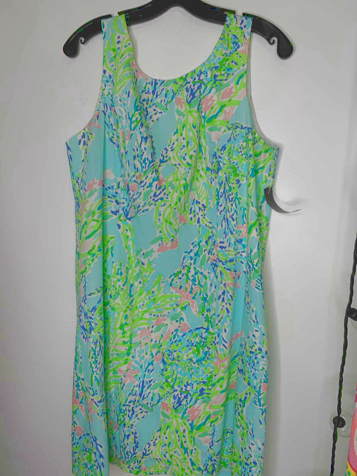 Women Size 12 Lilly Pulitzer Blue sleeveless dress