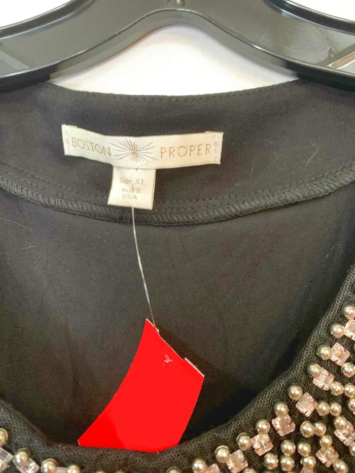 Boston Proper Women Size XL Black long sleeve top