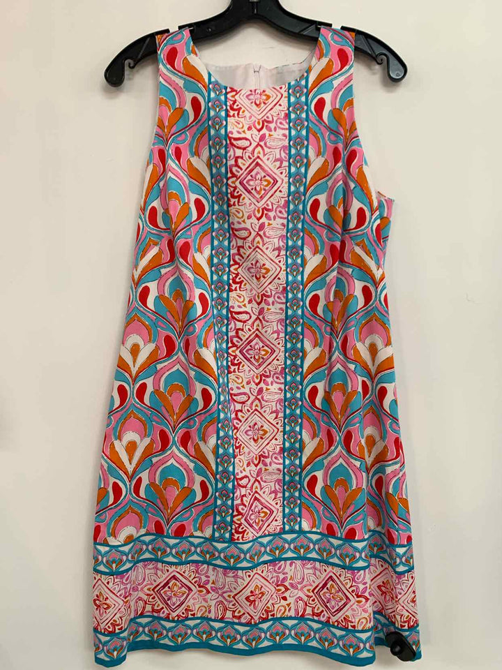 Women Size 12 London Times Teal sleeveless dress