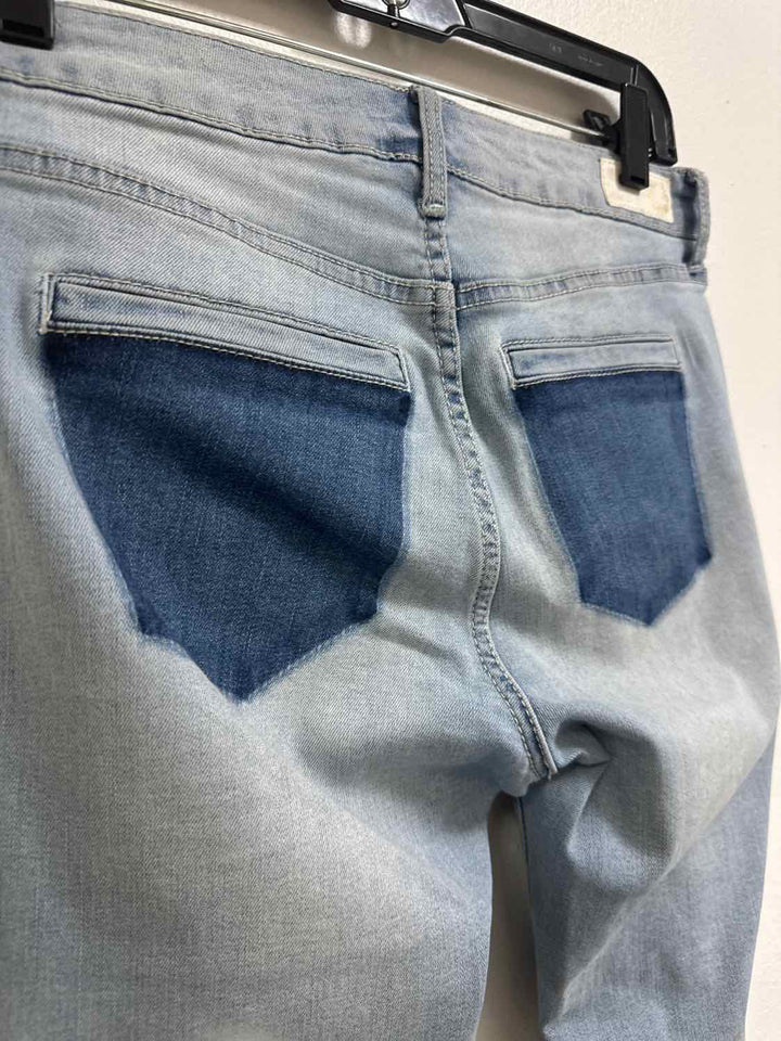Polo Size 4 Denim Distressed /Fringe jean capri