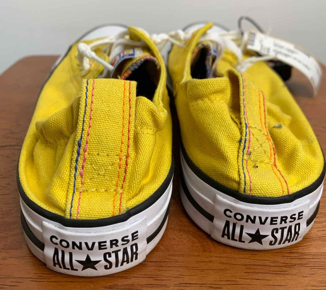 Converse Yellow W Shoe Size 7 athletic sneaker